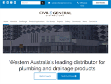 Tablet Screenshot of civilandgeneral.com.au
